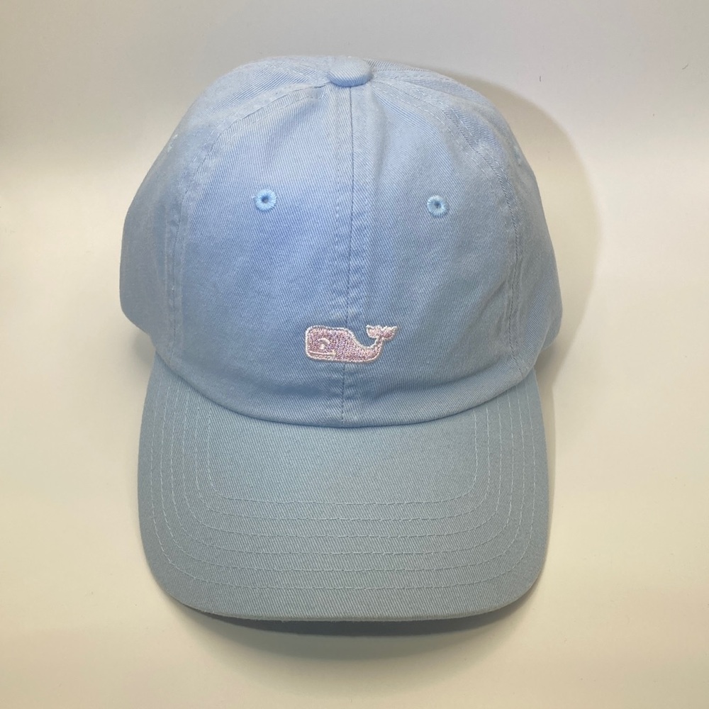 Kids Vineyard Vines Classic Whale Logo Baseball Hat Light Blue
